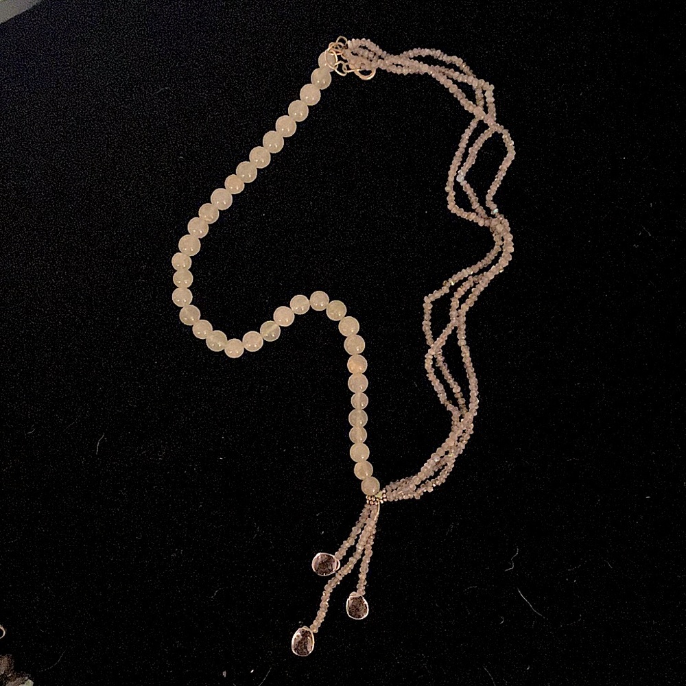 LABRADORITE & AQUAMARINE Necklace - Picture 11 of 14